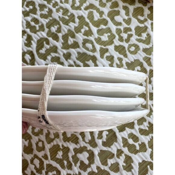 New HTF RARE Original Package Rae Dunn "BOO" Set 4 HALLOWEEN Plates 6" Melamine - Picture 5 of 8